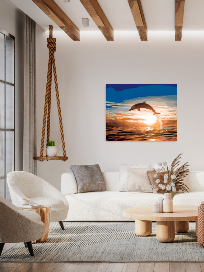 Картина по номерам &amp;quot;Дельфин&amp;quot;