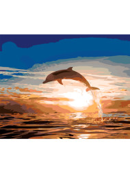 Картина по номерам &amp;quot;Дельфин&amp;quot;
