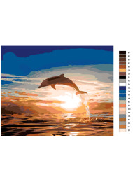 Картина по номерам &amp;quot;Дельфин&amp;quot;