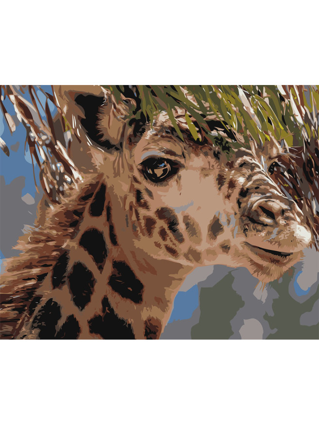 Картина по номерам &amp;quot;Милый жираф&amp;quot;