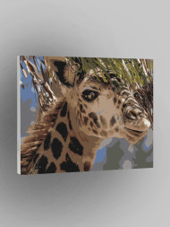 Картина по номерам &amp;quot;Милый жираф&amp;quot;