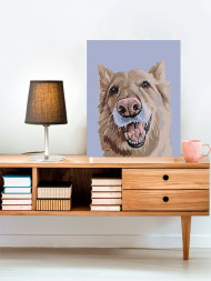 Raqamlar bo'yicha rasm "Mehribon it"