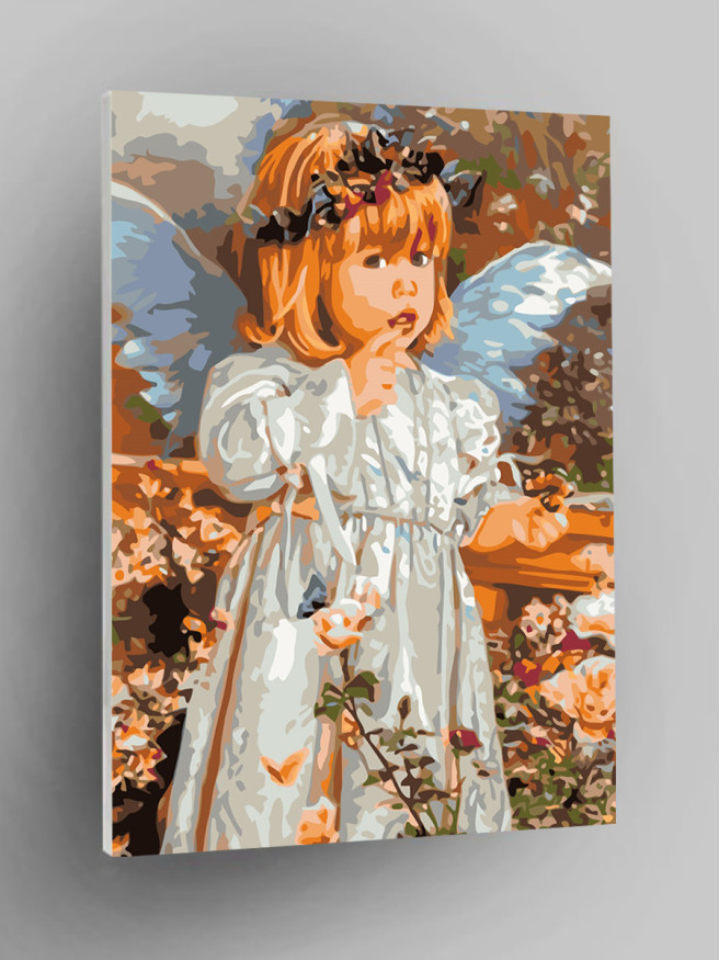 Картина по номерам &amp;quot;Девочка ангел&amp;quot;