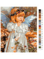 Картина по номерам &amp;quot;Девочка ангел&amp;quot;