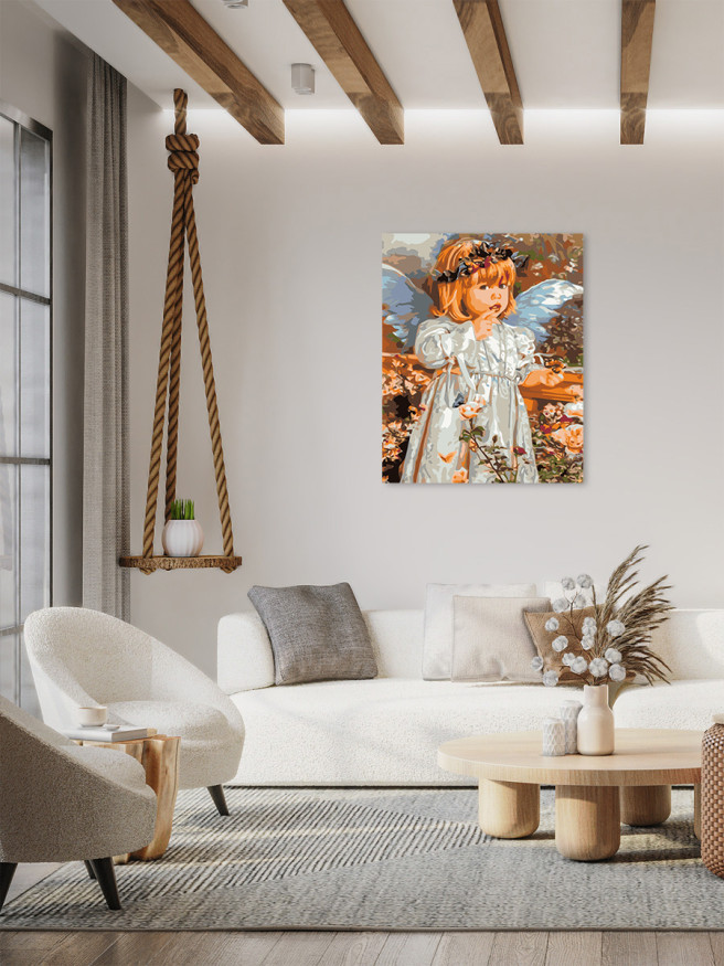 Картина по номерам &amp;quot;Девочка ангел&amp;quot;