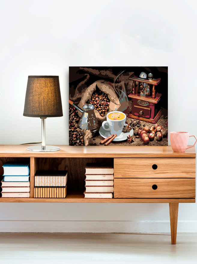 Картина по номерам &amp;quot;Чашка кофе&amp;quot;