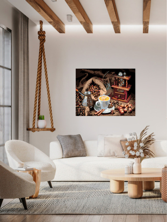 Картина по номерам &amp;quot;Чашка кофе&amp;quot;