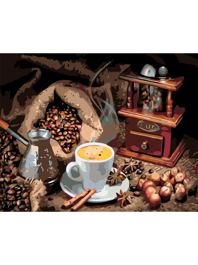 Картина по номерам &amp;quot;Чашка кофе&amp;quot;