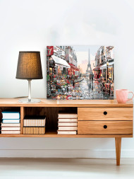 Raqamlar bo'yicha rasm "Eyfel minorasiga manzara"