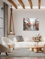 Raqamlar bo'yicha rasm "Eyfel minorasiga manzara"