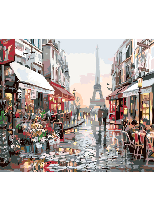 Raqamlar bo&amp;#039;yicha rasm &amp;quot;Eyfel minorasiga manzara&amp;quot;