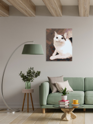 Raqamlar bo&#039;yicha rasm &quot;Odobli mushuk mem&quot;