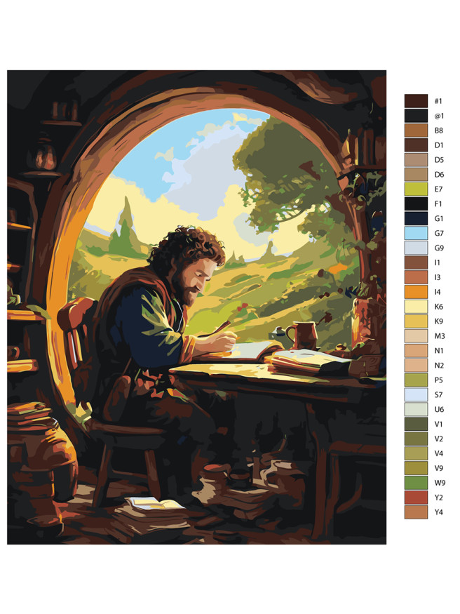 Raqamlar bo&amp;#039;yicha rasm &amp;quot;Xobbit&amp;quot;