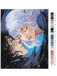 Картина по номерам "Хаул и Софи"