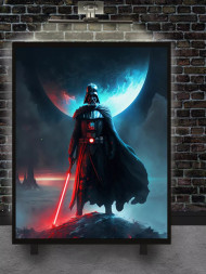 Holstga bosilgan poster &quot;Dart Veyder soyasi&quot;