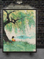 Постер на холсте &amp;quot;Девочка под ивой&amp;quot;
