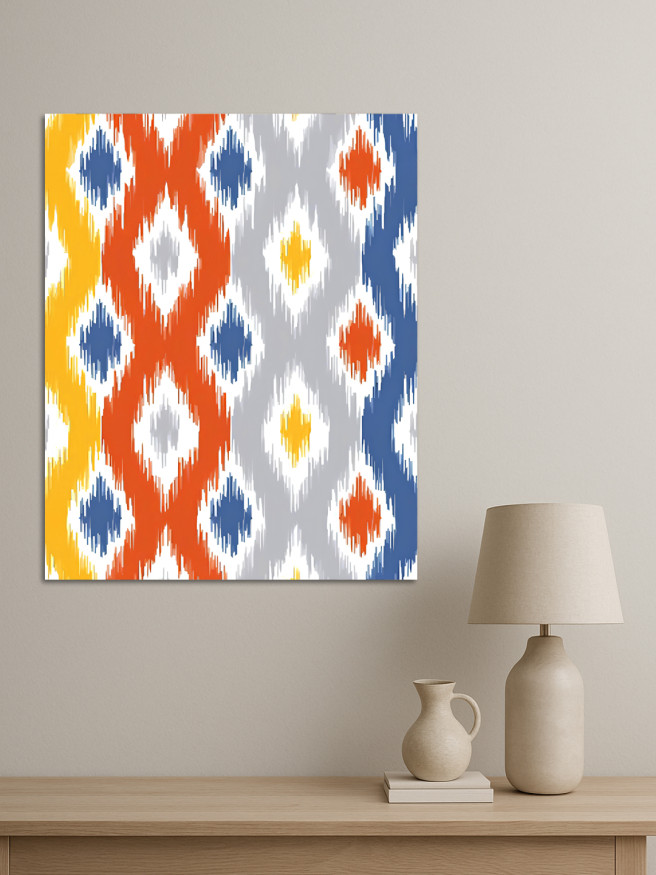 Holstga bosilgan poster &amp;quot;Rang-barang sharqona naqsh&amp;quot;