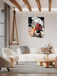 Картина по номерам &amp;quot;Одна под зонтом&amp;quot;