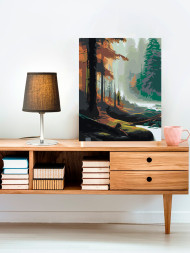 Raqamlar bo&#039;yicha rasm &quot;Chuqur o&#039;rmon&quot;