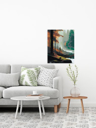 Raqamlar bo&#039;yicha rasm &quot;Chuqur o&#039;rmon&quot;