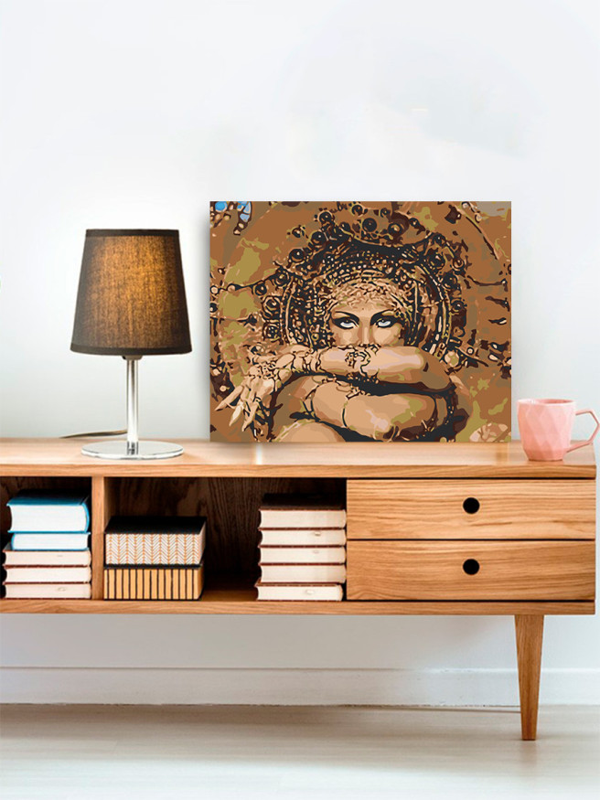 Raqamlar bo&amp;#039;yicha rasm &amp;quot;Ayol sir&amp;quot;