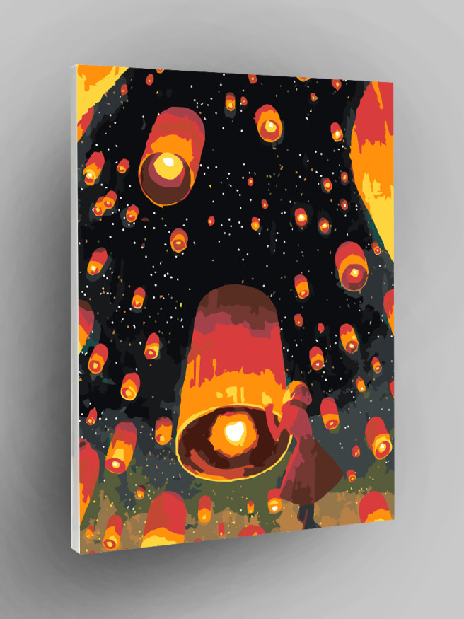 Raqamlar bo&amp;#039;yicha rasm &amp;quot;Tilaklar chiroqlari&amp;quot;