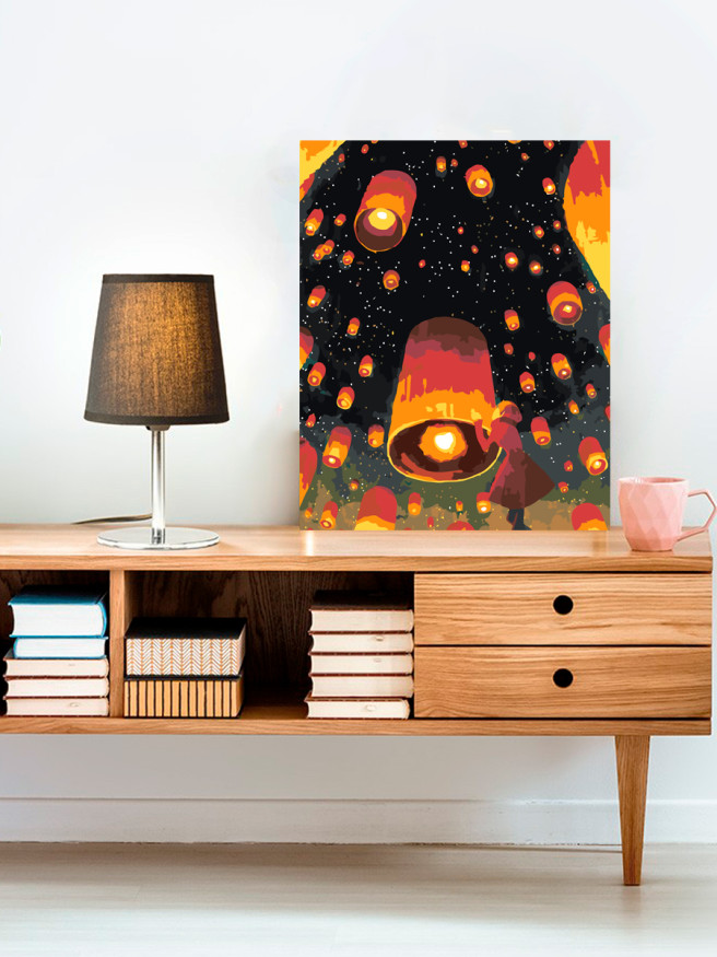 Raqamlar bo&amp;#039;yicha rasm &amp;quot;Tilaklar chiroqlari&amp;quot;