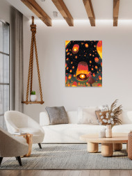 Raqamlar bo&#039;yicha rasm &quot;Tilaklar chiroqlari&quot;