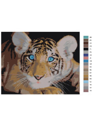 Raqamlar bo&#039;yicha rasm &quot;Yo&#039;lbars bolasi&quot;