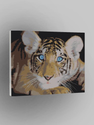 Raqamlar bo&#039;yicha rasm &quot;Yo&#039;lbars bolasi&quot;