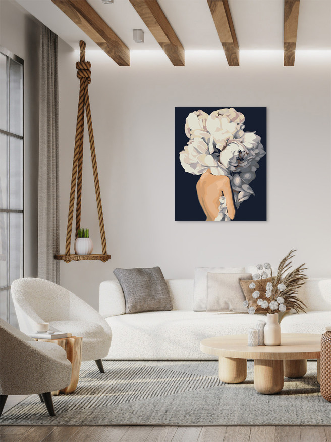 Raqamlar bo&amp;#039;yicha rasm &amp;quot;Gullardagi qiz&amp;quot;