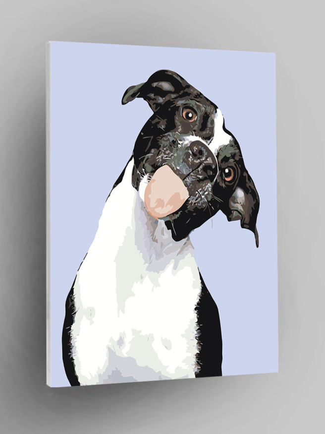 Raqamlar bo&amp;#039;yicha rasm &amp;quot;Quvnoq it&amp;quot;