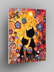 Raqamlar bo&#039;yicha rasm &quot;Abstrakt mushuklar&quot;