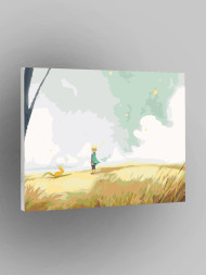 Raqamlar bo&#039;yicha rasm &quot;Bola va tulki&quot;