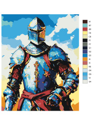 Raqamlar bo&#039;yicha rasm &quot;Qurolli ritsar&quot;