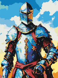 Raqamlar bo&#039;yicha rasm &quot;Qurolli ritsar&quot;