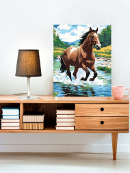 Raqamlar bo'yicha rasm "Aqlli ot"