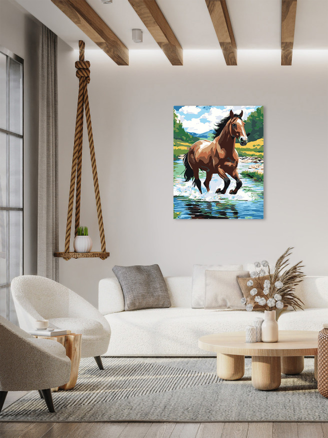 Raqamlar bo&amp;#039;yicha rasm &amp;quot;Aqlli ot&amp;quot;