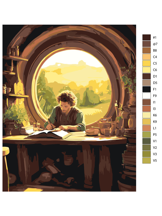 Картина по номерам &amp;quot;Письмо от хоббита&amp;quot;