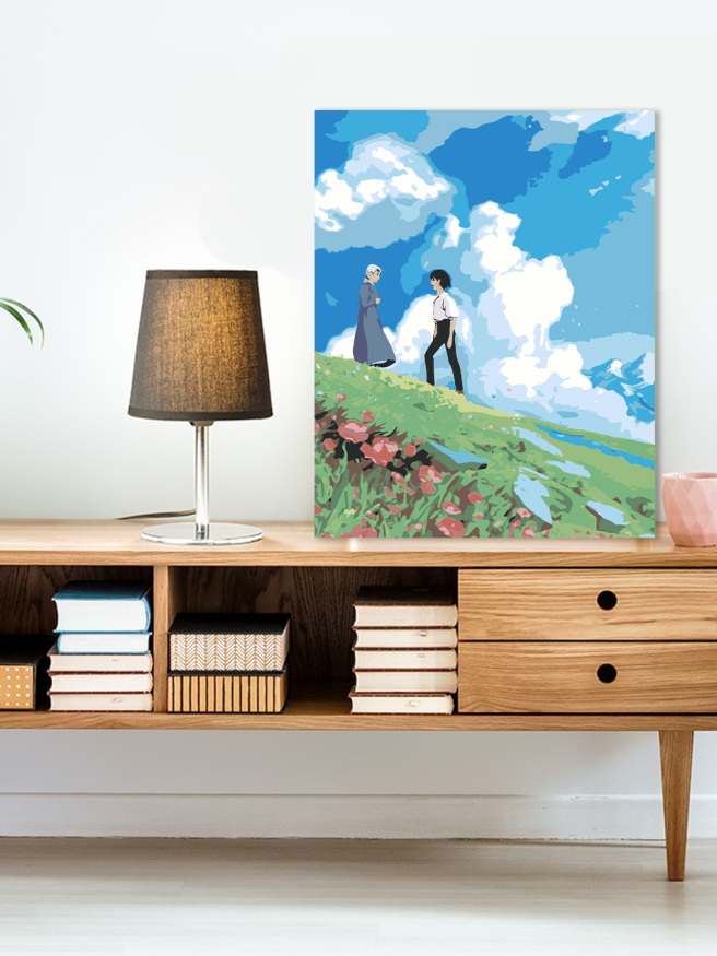 Картина по номерам &amp;quot;Хаул и Софи (Ходячий замок)&amp;quot;