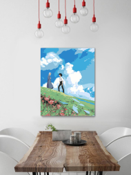 Картина по номерам "Хаул и Софи (Ходячий замок)"