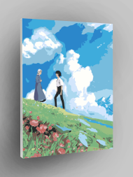 Картина по номерам "Хаул и Софи (Ходячий замок)"