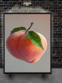 Постер на холсте &amp;quot;Персик с характером&amp;quot;