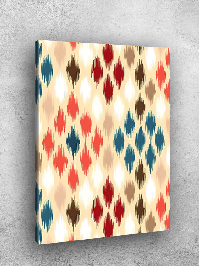 Holstga bosilgan poster &amp;quot;Rangli sharqona romblar&amp;quot;