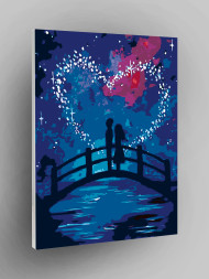 Картина по номерам &amp;quot;Влюблённые на мосту&amp;quot;