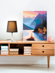 Raqamlar bo'yicha rasm "Tog'lardagi daryo"