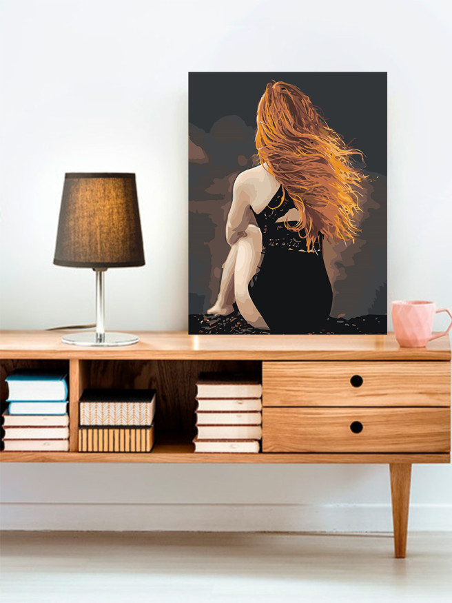 Raqamlar bo&amp;#039;yicha rasm &amp;quot;Qizil sochli qiz&amp;quot;