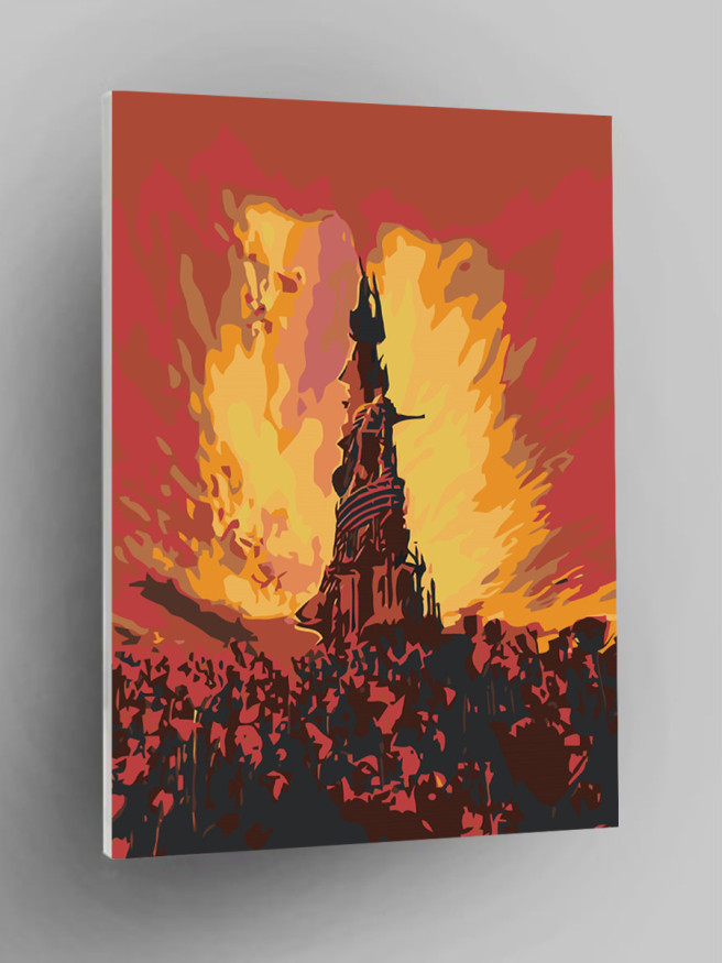 Картина по номерам &amp;quot;Памятник в цветах&amp;quot;