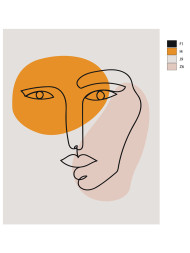 Картина по номерам &amp;quot;Грусть&amp;quot;