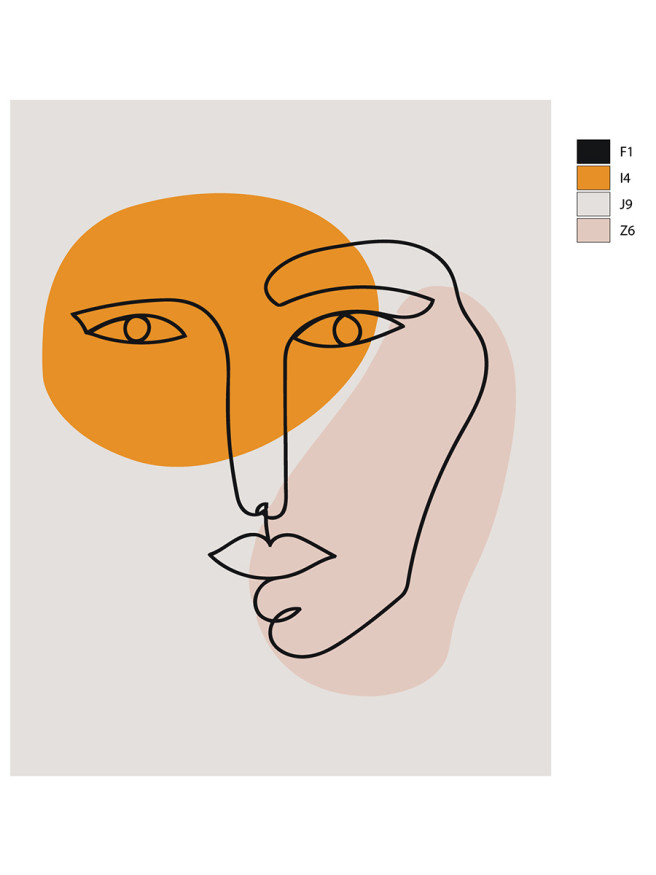 Картина по номерам &amp;quot;Грусть&amp;quot;